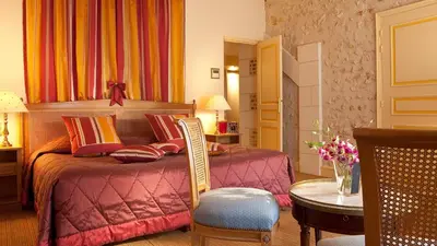 Coin salon dans l'établissement Château de Noizay