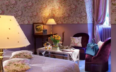 Coin salon dans l'établissement Château de Noizay