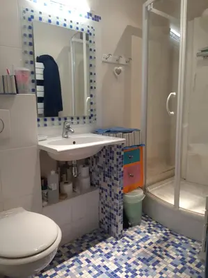 Salle de bains dans l'établissement MANOIR AU CALME 10 KM DU MANS