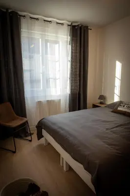 Un ou plusieurs lits dans un hébergement de l'établissement Bonuit