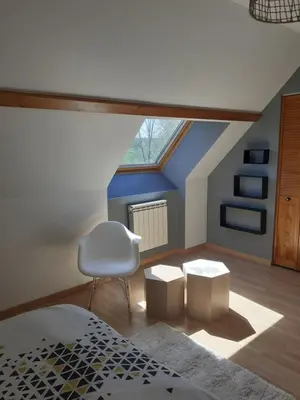 Un ou plusieurs lits dans un hébergement de l'établissement chambre chez habitant avec petit déjeuner