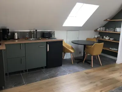 Cuisine ou kitchenette dans l'établissement Appartement à l'étage de notre maison