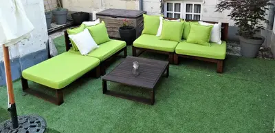 Coin salon dans l'établissement Vue sur Chateau et Loire