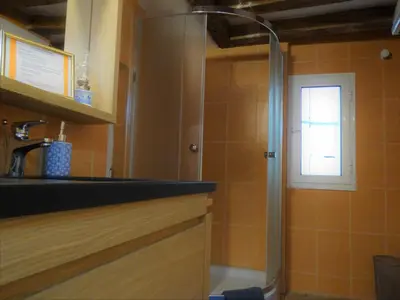 Cuisine ou kitchenette dans l'établissement Vue sur Chateau et Loire