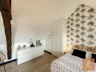 Un ou plusieurs lits dans un hébergement de l'établissement Bienvenue chez Noémie - Arrivée Autonome
