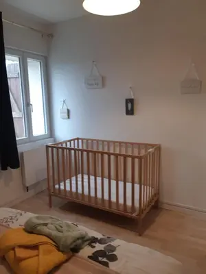 Un ou plusieurs lits dans un hébergement de l'établissement maison village 3 chambres 30 minutes du zoo de beauval