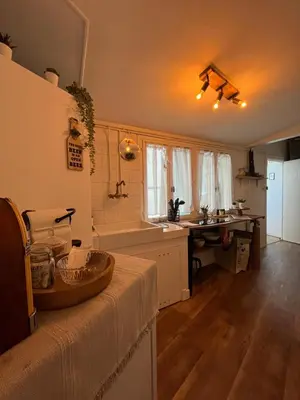 Cuisine ou kitchenette dans l'établissement Le petit abri de la Garenne - Séjour cosy à Blois