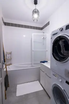 Salle de bains dans l'établissement Superbe Appartement