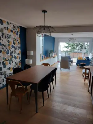 Coin salon dans l'établissement Maison familiale centre ville avec Parking