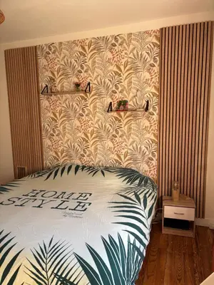 Un ou plusieurs lits dans un hébergement de l'établissement Maison à 2km du circuit des 24h