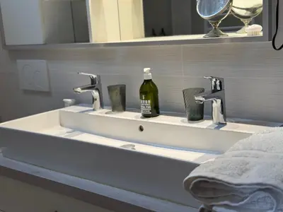 Salle de bains dans l'établissement Le Clos Marie