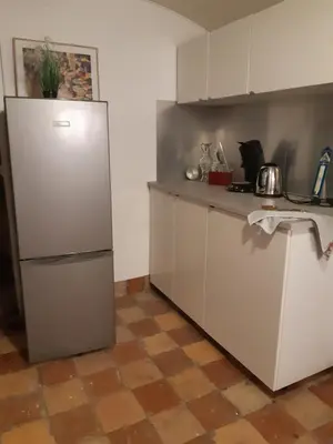 Cuisine ou kitchenette dans l'établissement Cabane avec plan d'eau privatif