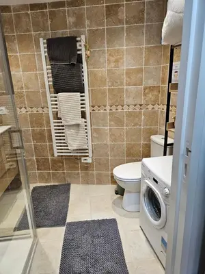 Salle de bains dans l'établissement Maison 2-3 pers semi-troglodyte Angers-Saumur