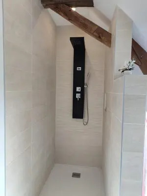 Salle de bains dans l'établissement Chambre d'hôtes