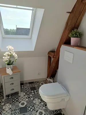 Salle de bains dans l'établissement Chambre d'hôtes
