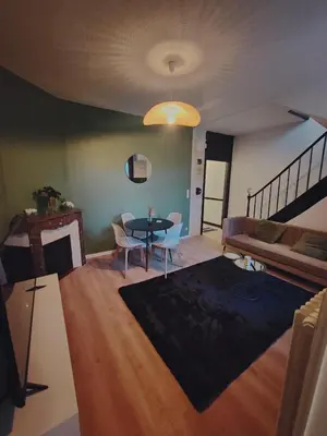 Coin salon dans l'établissement Maison 8 couchages