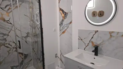 Salle de bains dans l'établissement Havre de Paix - Maisonnette Charmante avec Extérieur Privé
