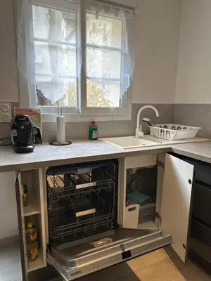 Cuisine ou kitchenette dans l'établissement la cavonnière