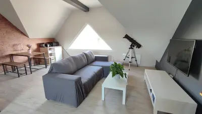 Télévision ou salle de divertissement dans l'établissement Loft proche Circuit 24 heures du Mans