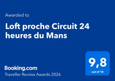 Certificat, récompense, panneau ou autre document affiché dans l'établissement Loft proche Circuit 24 heures du Mans