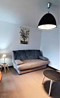 Coin salon dans l'établissement Gite de la Renne