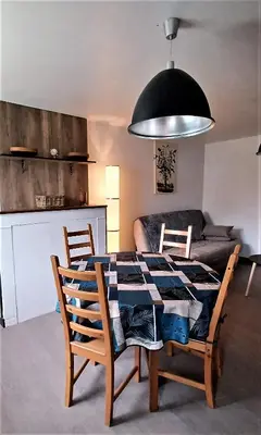 Coin salon dans l'établissement Gite de la Renne