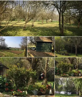 Jardin de l'établissement Cottage proche circuit 24 Heures Le Mans proche de Paris Jeux olympiques autoroute à 5km