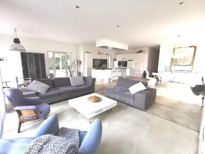 Coin salon dans l'établissement Maison de particulier