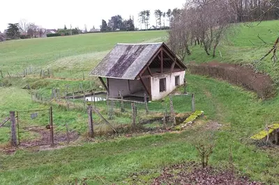 Jardin de l'établissement Le Nid - Amboise gîte semi troglodyte