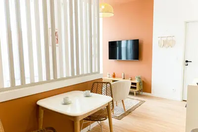 Télévision ou salle de divertissement dans l'établissement Le Terracotta - Superbe appartement - Hyper centre