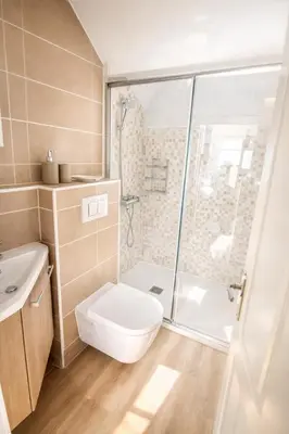 Salle de bains dans l'établissement La maison au bord de la riviére