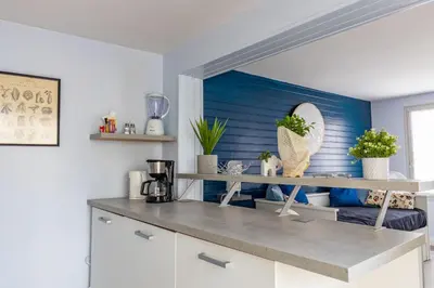 Cuisine ou kitchenette dans l'établissement La Tannerie