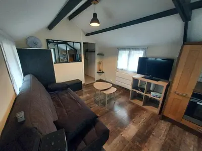 Télévision ou salle de divertissement dans l'établissement le chalet de vaucroix