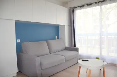 Coin salon dans l'établissement Charmant studio, proche de tout