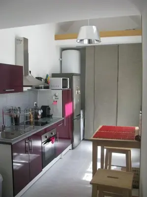 Cuisine ou kitchenette dans l'établissement maisonette cosy Blois