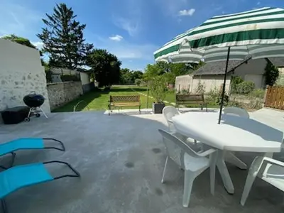 Terrasse ou espace extérieur de l'établissement Gîte au bord du Cher 