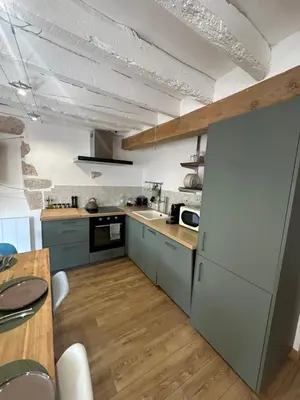 Cuisine ou kitchenette dans l'établissement Séjournez face au Château Royal de Blois