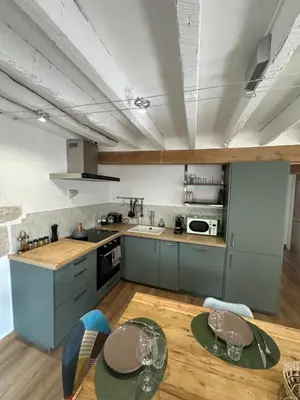 Cuisine ou kitchenette dans l'établissement Séjournez face au Château Royal de Blois
