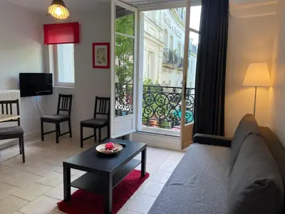 Coin salon dans l'établissement Appartement Coeur de Ville