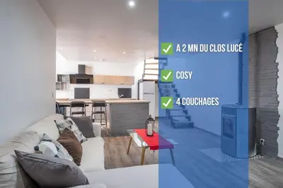 Cuisine ou kitchenette dans l'établissement Le NOUVEAU-LAMALONNIÈRE-HYPERCENTRE-CLOSLUCÉÀ150M