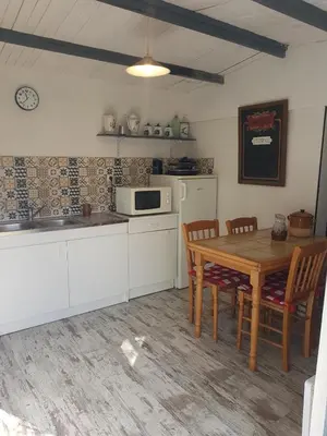 Cuisine ou kitchenette dans l'établissement La maisonnette 301