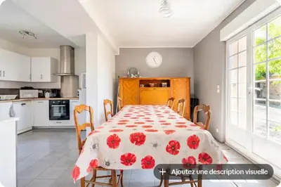 Cuisine ou kitchenette dans l'établissement Gîte du Coudray