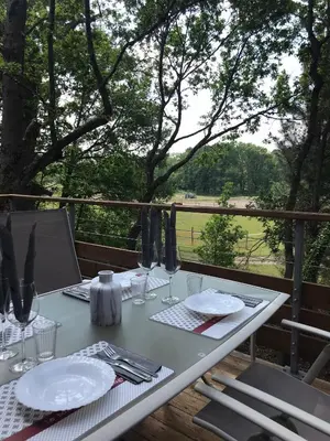 Balcon ou terrasse dans l'établissement Eleni appart 4p à Richelieu