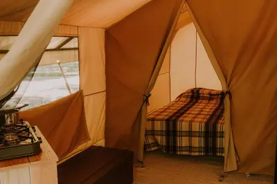 Un ou plusieurs lits dans un hébergement de l'établissement Camping Onlycamp Le Sabot