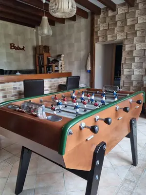 Billard dans l'établissement L'Aupinouse Chambre double ( ou triple ) Bouton d'Or avec salle d'eau privative