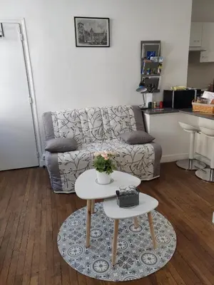 Coin salon dans l'établissement La tranquillité proche des châteaux de la Loire.