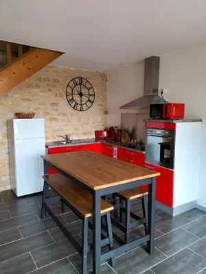 Cuisine ou kitchenette dans l'établissement Domaine de BELLEVUE
