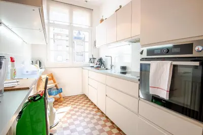 Cuisine ou kitchenette dans l'établissement Les Nocturnes de Chopin