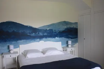 Un ou plusieurs lits dans un hébergement de l'établissement Villa Le Printemps, maison 15 pers avec piscine
