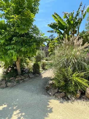 Jardin de l'établissement Maisons de campagne. Gîte vert.